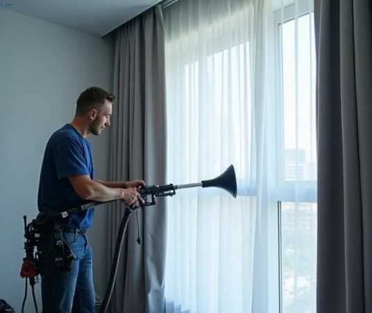 Professional drapes cleaning process tools Matty Curtain Cleaning gordon-park