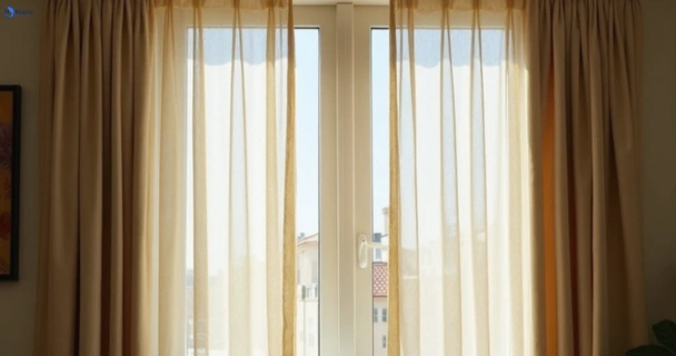 Dull dusty drapes in gordon-park before professional cleaning